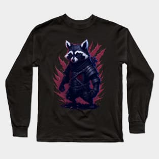 Ninja Raccoon Long Sleeve T-Shirt